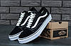 Чоловічі та жіночі Кеди Vans Old Skool Black White Classic кросівки Ванс Олд Скул чорно-білі Унісек В'єтнам, фото 3