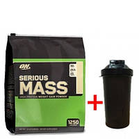 Комплект Гейнер Optimum Nutrition Serious Mass 5.45 кг Банан + Шейкер (431799)