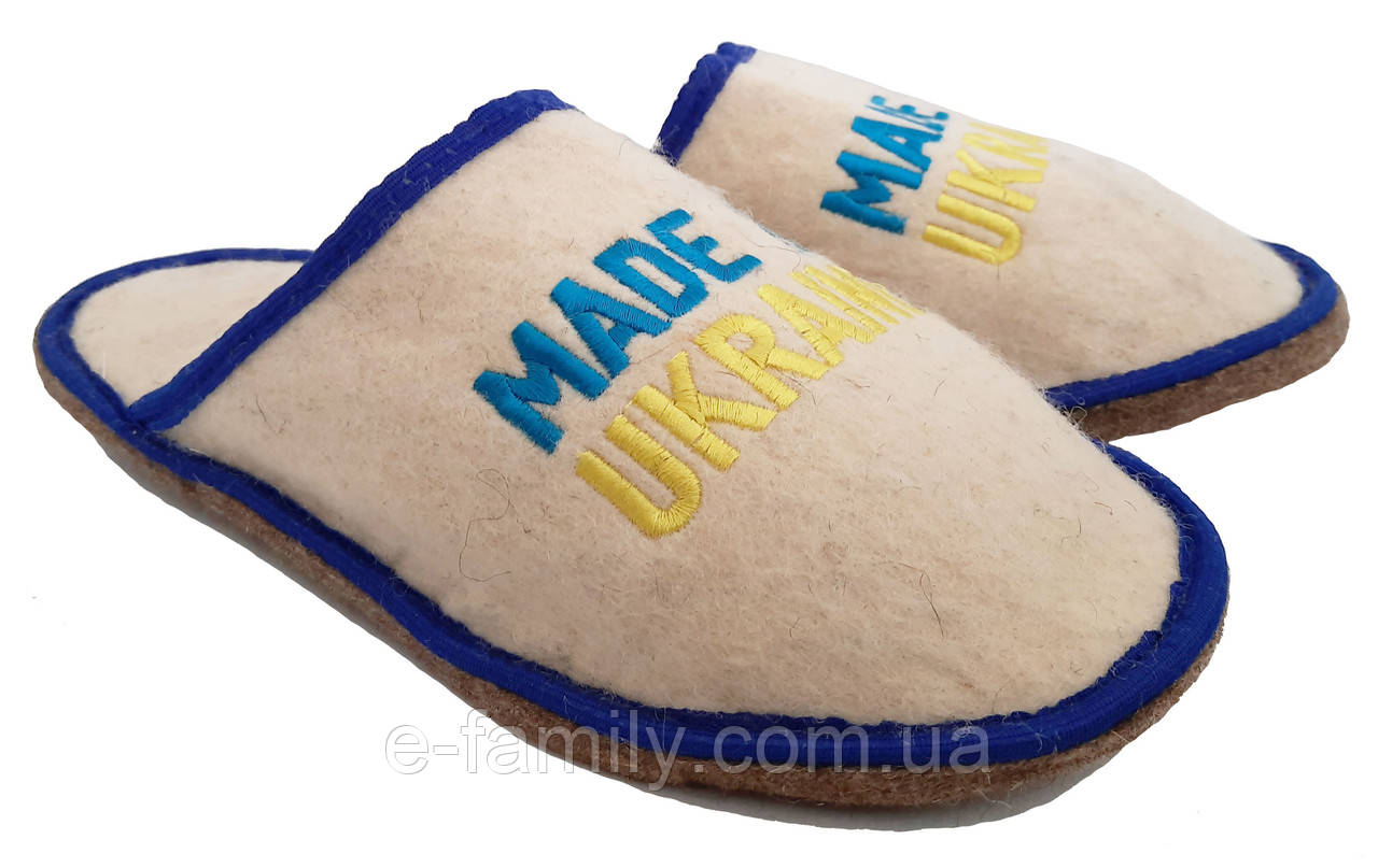 Капці для лазні та сауни чоловічі Made in Ukraine розмір 43-44
