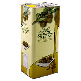 Італійська оливкова олія холодного пресування, 5 л.