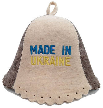 Шапка для лазні і сауни з натуральної вовни - Made in Ukraine