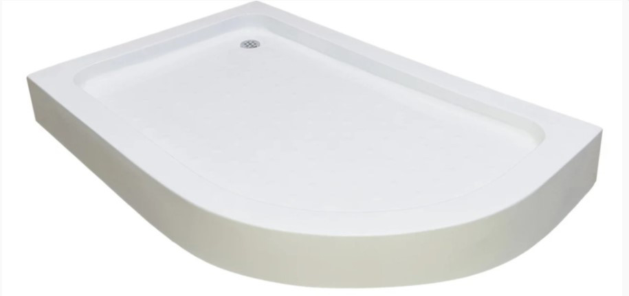 Душовий піддон 120*80*15 см асиметричний акриловий Ko&Po