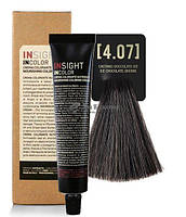 Крем-краска для волос 4.07 Холодный шоколадный коричневый Incolor Insight, 100 мл