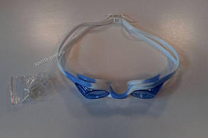 Окуляри для плавання дитячі Grilong G-168, + беруші, різн. кольори блакитний з білим