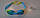 Окуляри для плавання дитячі Grilong G-168, + беруші, різн. кольори блакитний із жовтим і салатовим (жовто-блакитним), фото 2