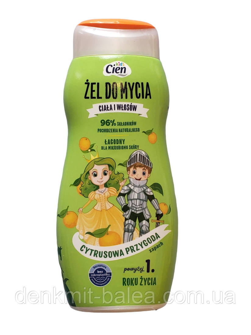 Дитячий гель для миття волосся й тіла Фруктове Приєднання Cien Zel do mycia ciala I wlosow 500 мл