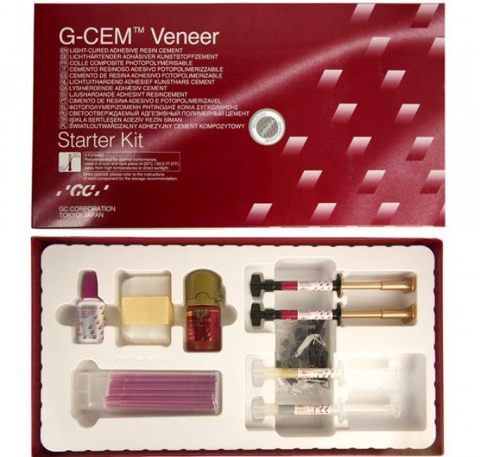G-CEM VENEER,Starter Kit,Джі Цем Вінір набір A2, T (GC)