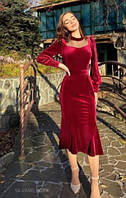 Платье женское 24-70 размер Бархат, Эвросетка прозорая Разные цвета
