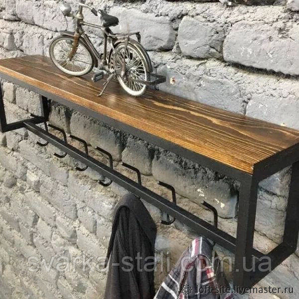 Вешалка Настенная. Вешало Лофт. Вешалка для Одежды. Вешалка в Прихожую ...