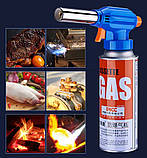 Пляшка газова портативна B205 на балончик, з п'єзоподільом 0594, фото 9