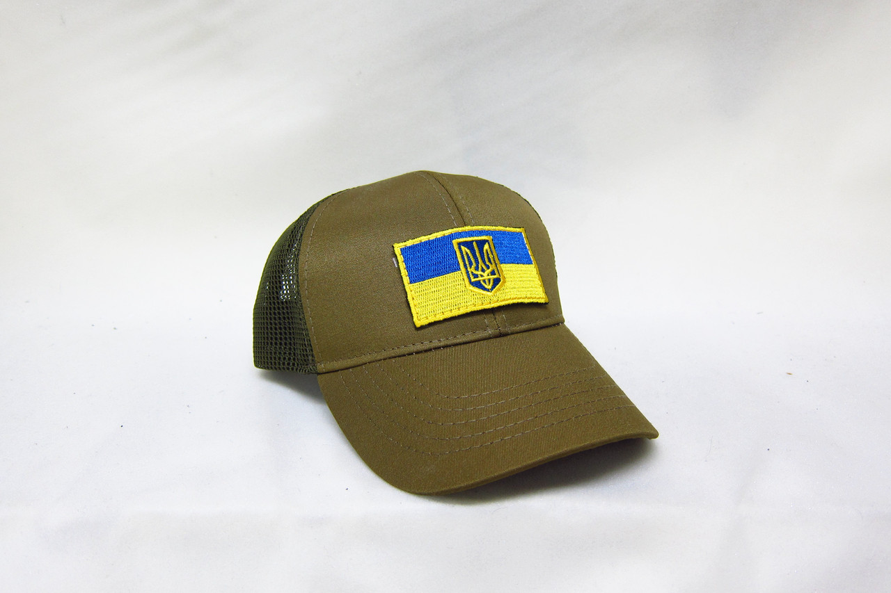 Кепка бейсболка тактична літня із сіткою койот DAVANI 00575-2, фото 1