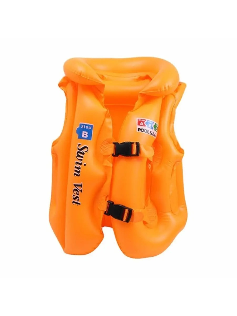 Жилет для плавания надувной BT-IG-0007 детский спасательный размер S для бассейна моря води для детей - фото 7 - id-p1646796640