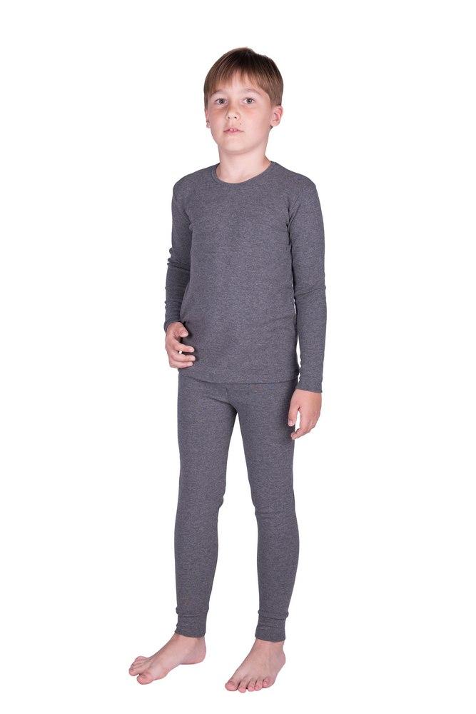 Детское термобелье для детей 3 лет Наталюкс комплект штаны кофта серый - фото 1 - id-p1646804637