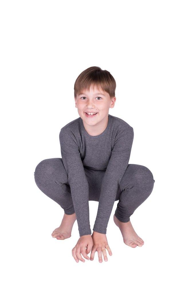 Детское термобелье для детей 4 лет Наталюкс комплект штаны кофта серый - фото 2 - id-p1646804715