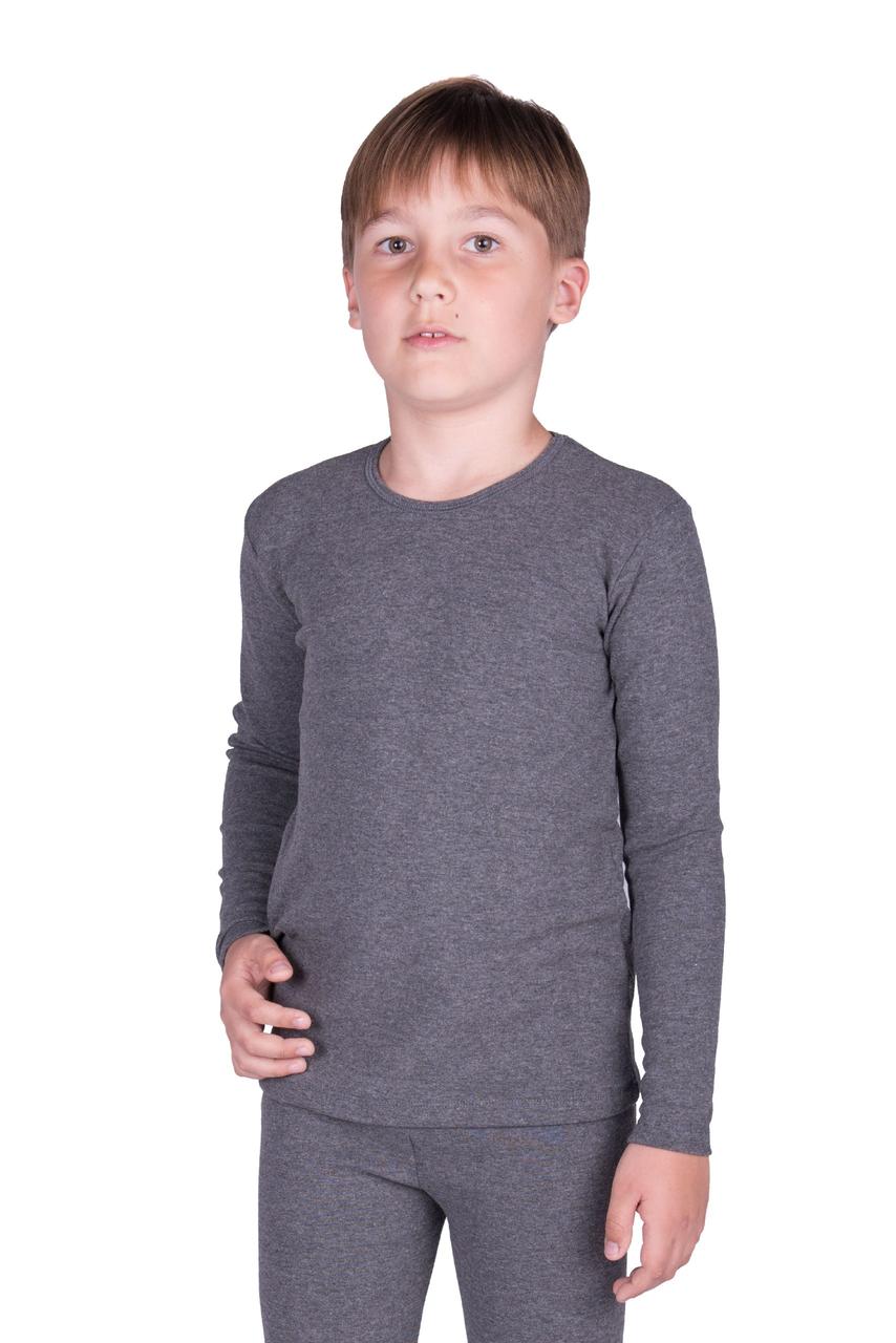 Детское термобелье для детей 6 лет Наталюкс комплект штаны кофта серый - фото 3 - id-p1646804772