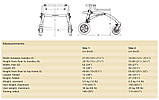 Б/У Задньо-стійкі ходунки для активних дітей з ДЦП R82 Crocodile Gait Trainer size 2 + Seat + Brakes, фото 10
