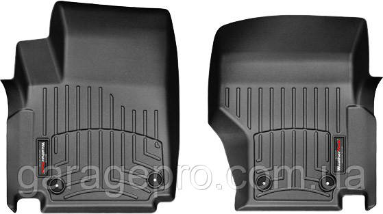 Чорні передні гумові килимки в салон WeatherTech для Volkswagen Amarok 2010-2014, фото 1