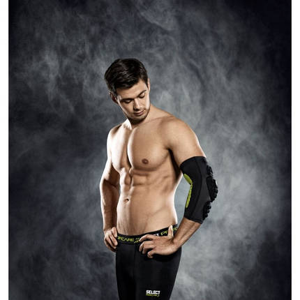 Налокітник компресійний SELECT 6650 Compression elbow support - handball (010) чорний, M, фото 1