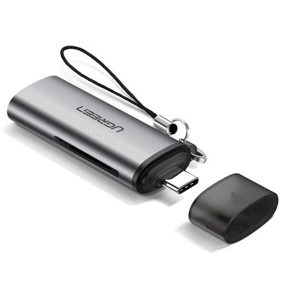 Адаптер-пристрій читання SD карт пам'яті USB кардридер UGREEN USB C SD Card Reader (CM184), фото 1