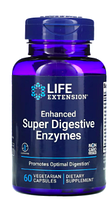 Life Extension, покращені супертравні ферменти, 60 вегетаріанських капсул