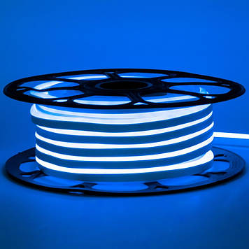 Стрічка силіконова LED Neon 12V Синя 5 м Дропшипинг