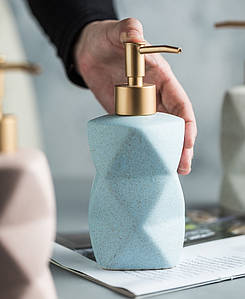 Дозатор для рідкого мила 7135 380 мл блакитний ID 4363243