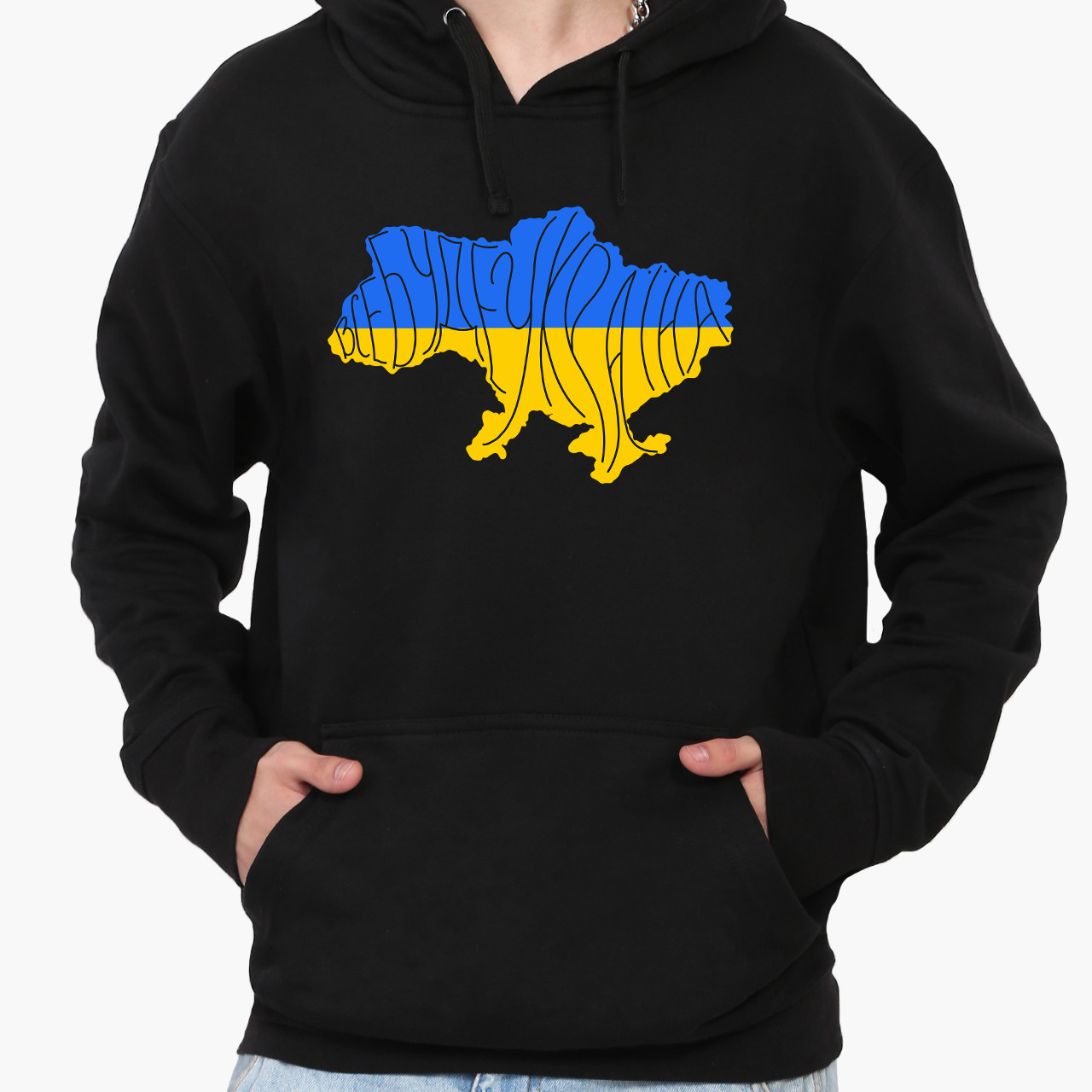 Худі чоловічий Кенгуру  Чорний S