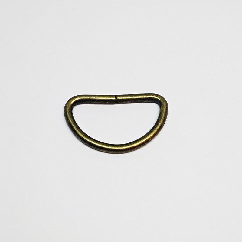 Півкільця для сумок (1000 шт) 20мм сталеві, антик