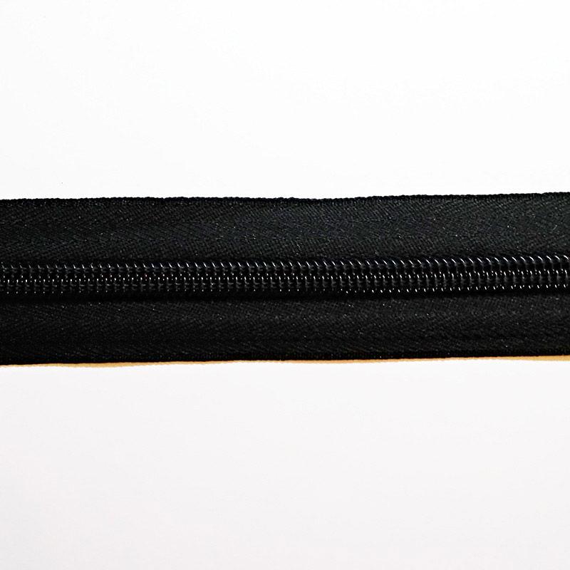 Блискавка сумочна спіраль №10 рулонна чорна