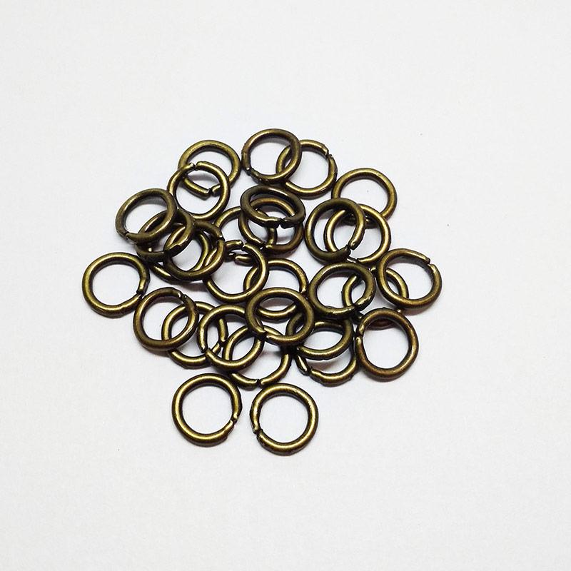 Кільця для брелків (1000 шт) 5мм сталеві антик