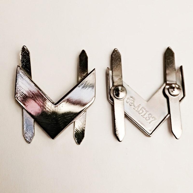 Прикраса для сумок (100 шт), метал, блек нікель.