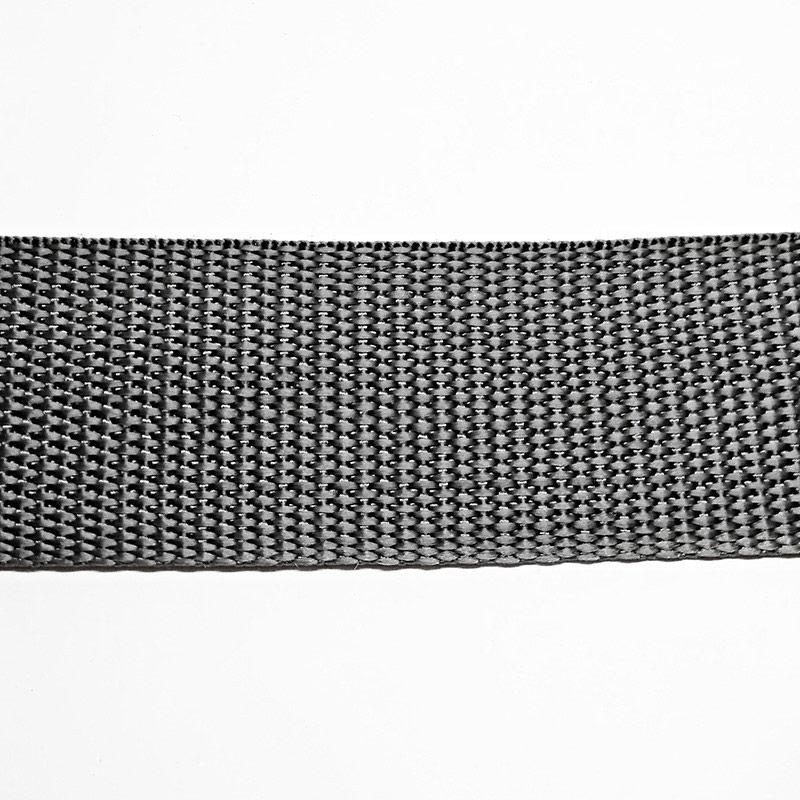 Тасьма ремінна для сумок 40 мм (50 м), сіра