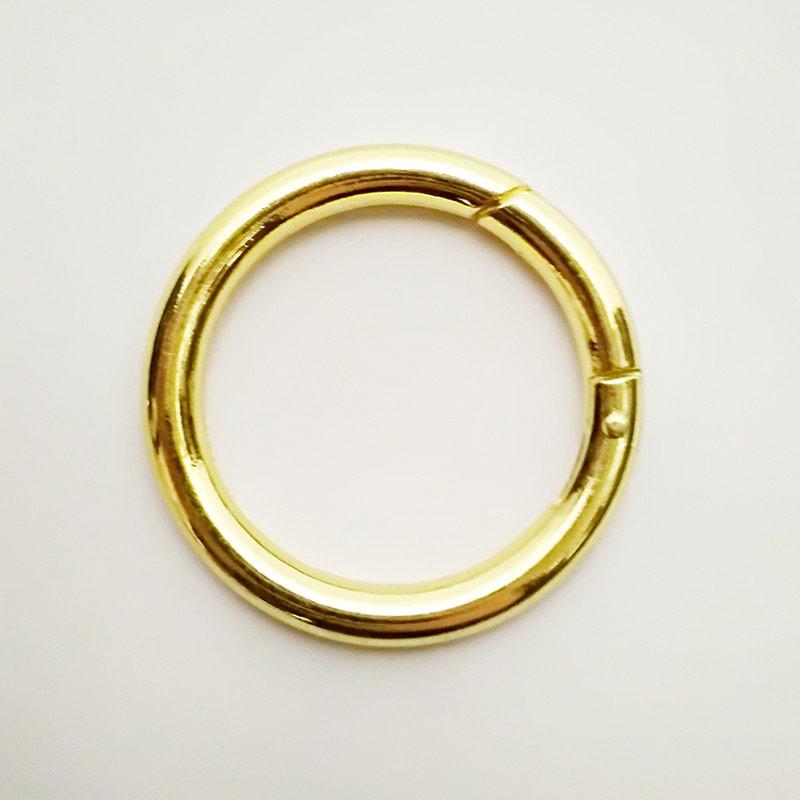 Застібка-карабін (кільцо) 40ммм, золото