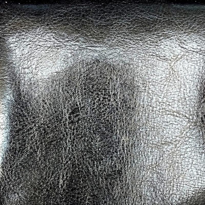 Тканина кожзам (50 м) лак, чорний.