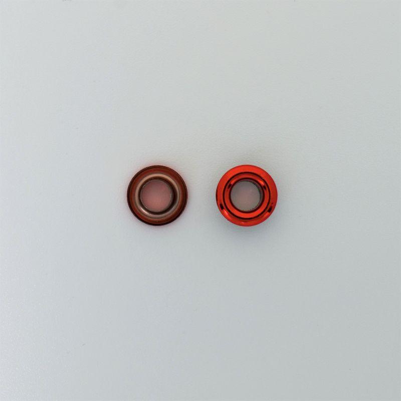 Блочка скло, нержавіюча (1000 шт) №3. 5 мм. 10/5. Червоний.