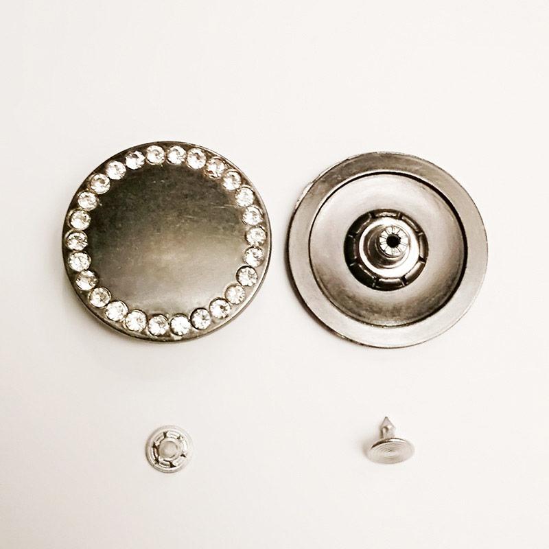 Ґудзик джинсовий (1000 шт) 30мм блек нікель