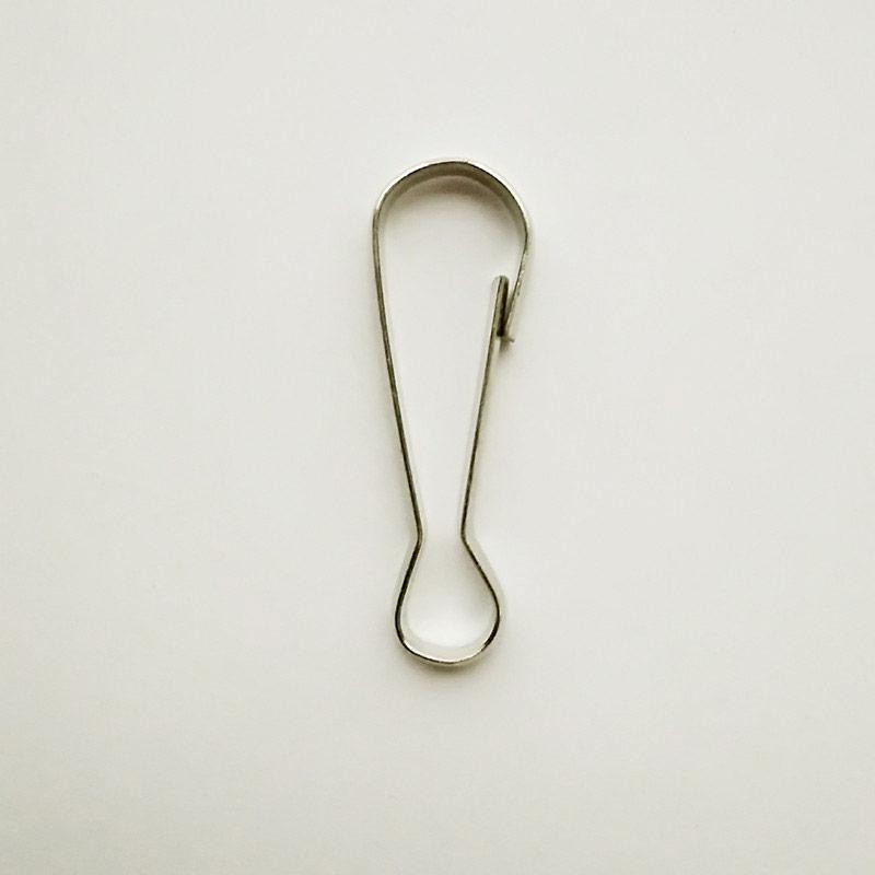 Замочок карабін 30 мм (100 шт), нікель