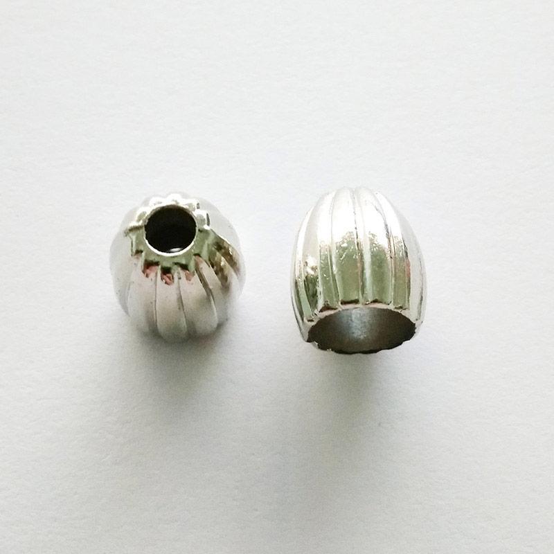 Наконечник для шнура (1000 шт), пластик, нікель