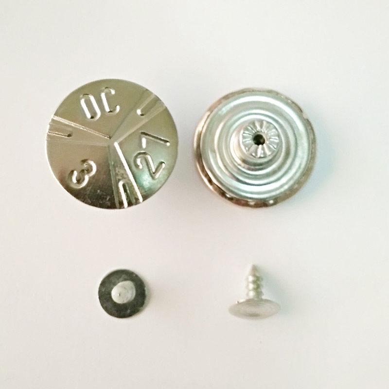 Гудзик джинсовий (1000 шт) 20мм нікель