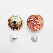 Гудзик джинсовий (1000 шт) 20мм рожеве золото