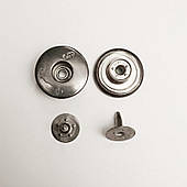 Гудзик джинсовий (1000 шт) 17 мм, блек нікель