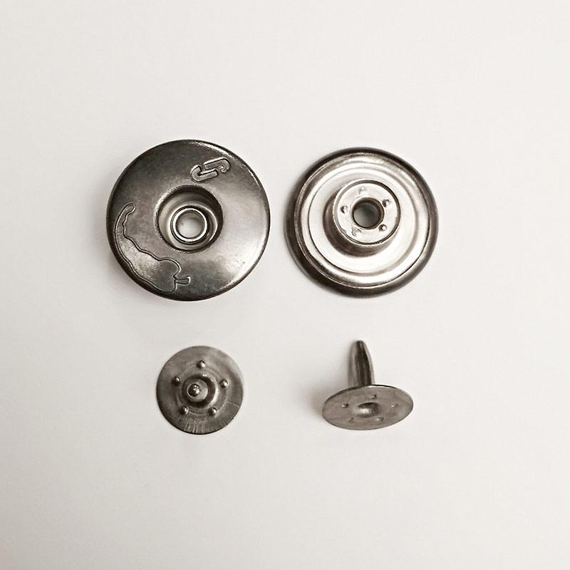 Гудзик джинсовий (1000 шт) 17 мм, блек нікель