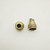 Наконечник для шнура "пружина" (1000 шт), метал, золото