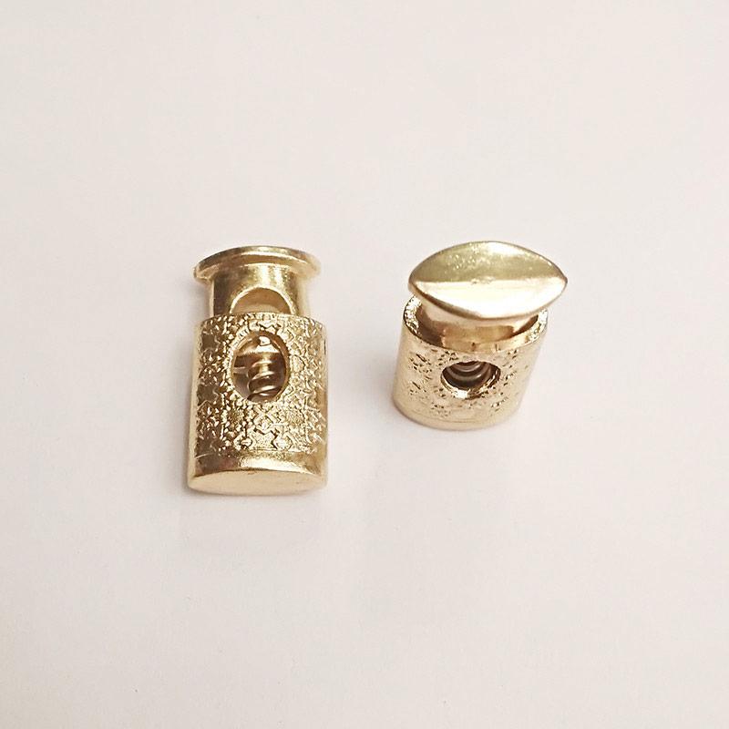 Фіксатор для шнура (1000 шт), метал, золото