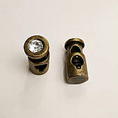 Фіксатор для шнура (1000 шт), метал, антик