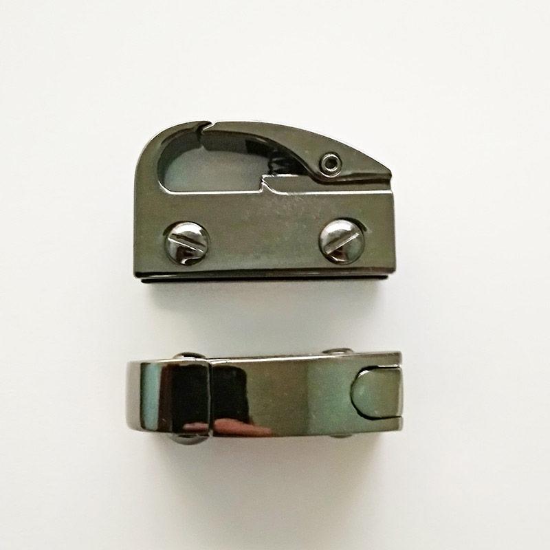 Бічний тримач-карабін (100 шт), блек нікель