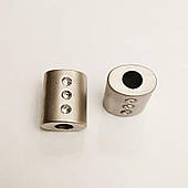 Наконечник для шнура (100 шт), метал, сатин