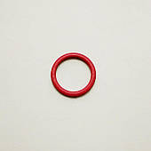 Кільце для бретелей 10мм (1000 шт), метал, червоний