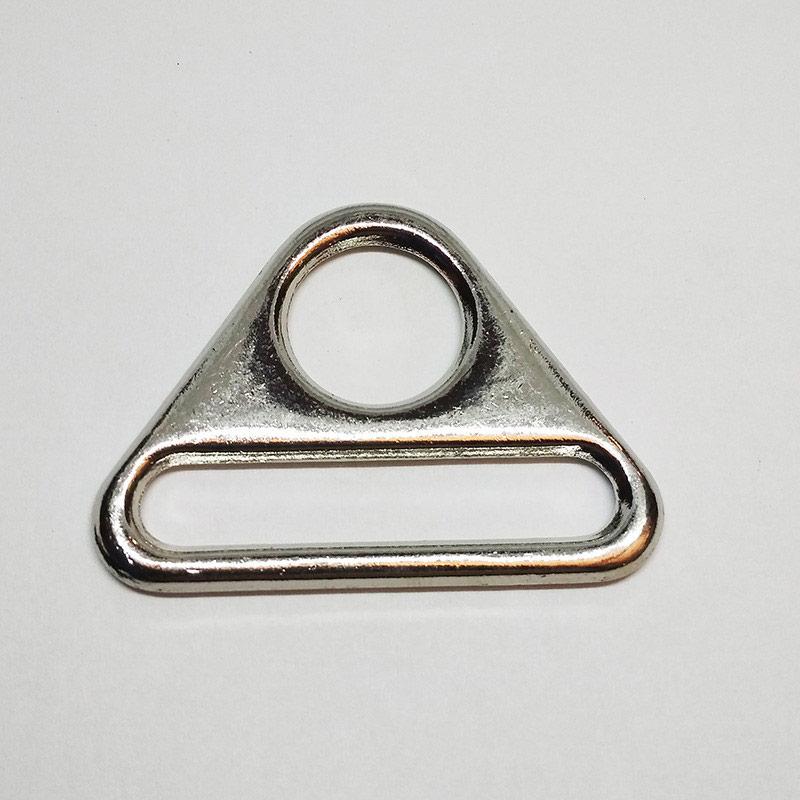 Трикутник-петля 40мм для сумок (100 шт), нікель