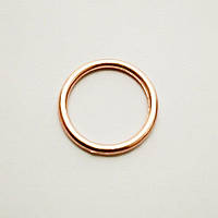 Кольцо для бретелей 12мм, металл, розовое золото
